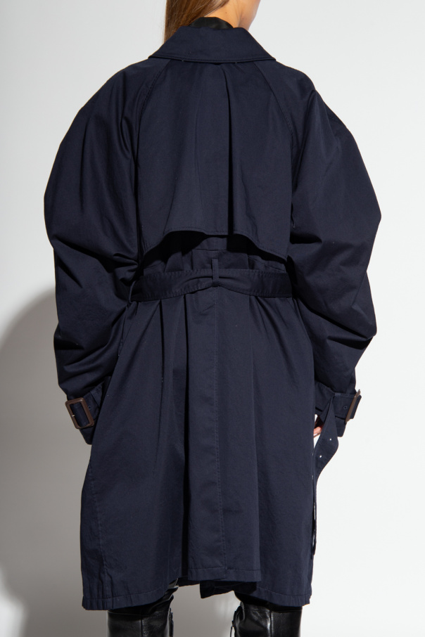 コート BALENCIAGA Women Coats 704550 TBP01 4063 Blue Navy blue Coat with pockets Balenciaga - AcmShops France